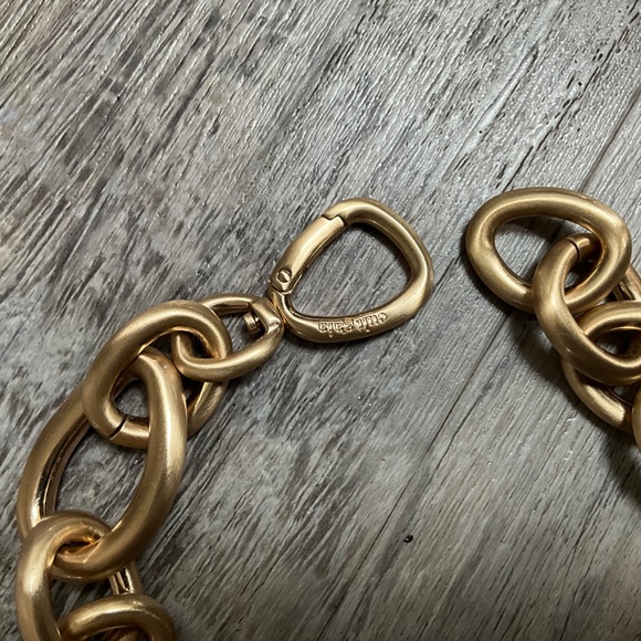 Cult Gaia solid brass chunky necklace 19 inches in length with matte finish - Picture 3 of 3